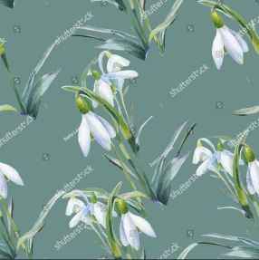 Акварельные подснежники