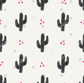 Фон с кактусами