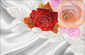 Разноцветные розы