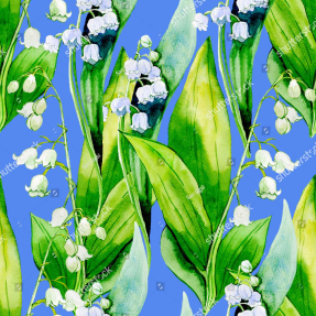 Фон с ландышами