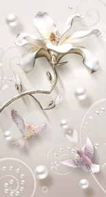 Магнолия с жемчугом