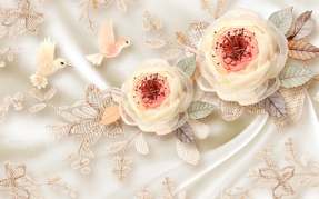 Розы и птички