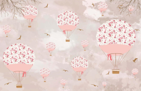 Розовые воздушные шары