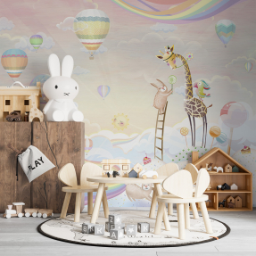 Дитяча Веселка з тваринами