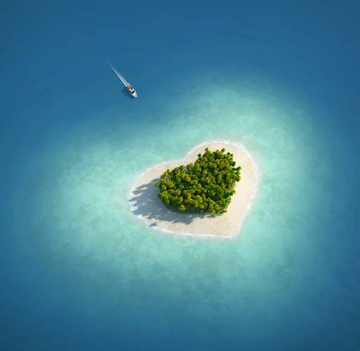 Острів у формі сердечка