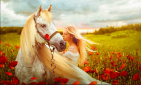 Девушка с лошадью