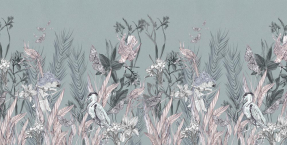 Птицы и цветы