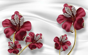 Красные цветы