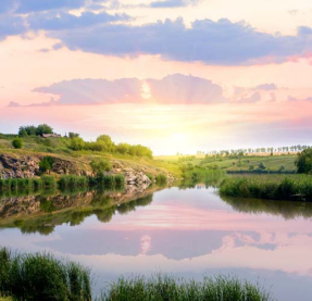 Озеро в деревне