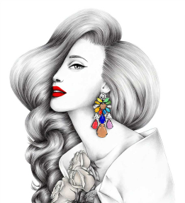 Дівчинка з сережками