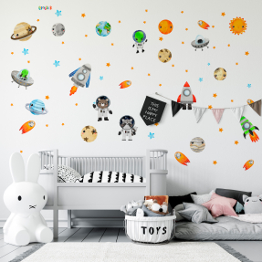 Стикер космос 120х80 см 