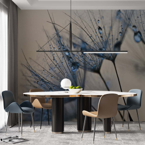 Макро капли на цветке