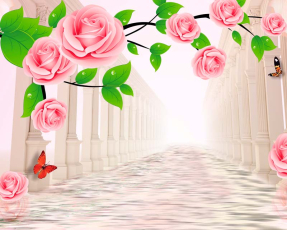 Розы в тоннеле