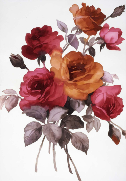 Акварельные розы