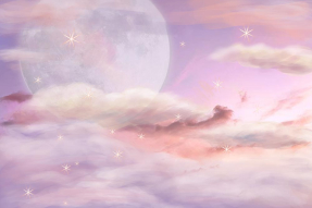 Тучи с луной