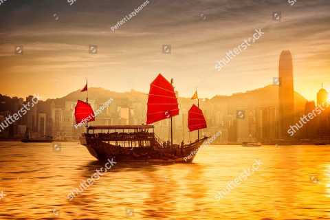 Гонконг на закате