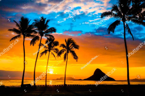 Закат на Гавайях