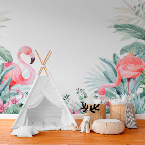 Фламинго в тропиках