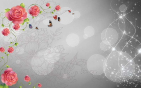 Абстракция с розами