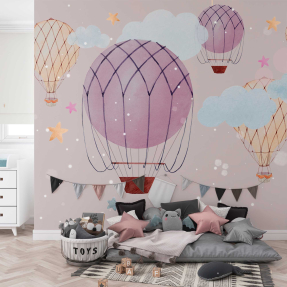 Фиолетовые воздушные шары